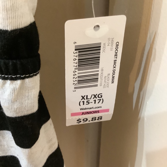 NO BOUNDARIES Crochet Back Dolman Shirts Size XL (15-17) Juniors - Picture 6 of 11